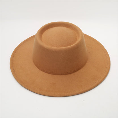 Sombrero Fedora retro de ala ancha de 8 cm