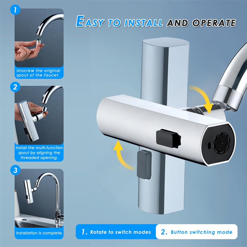 Multifunctional waterfall Water Nozzle