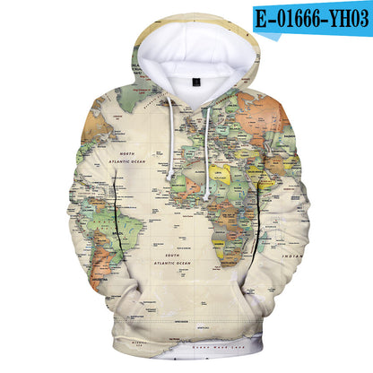 SUDADERA CON CAPUCHA MAPA