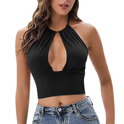 Tops tipo camisola con cuello halter