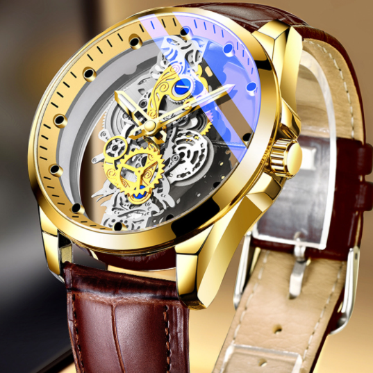 Luxury Skeleton Automatic Quartz Watch