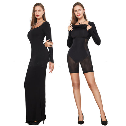 Hip Lifting Long Sleeve Narrow Dress