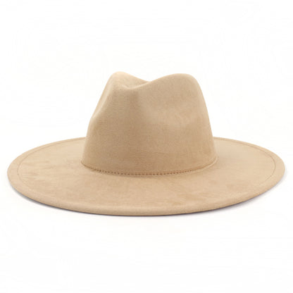 Suede Flat Edge Gentlemen's Hat