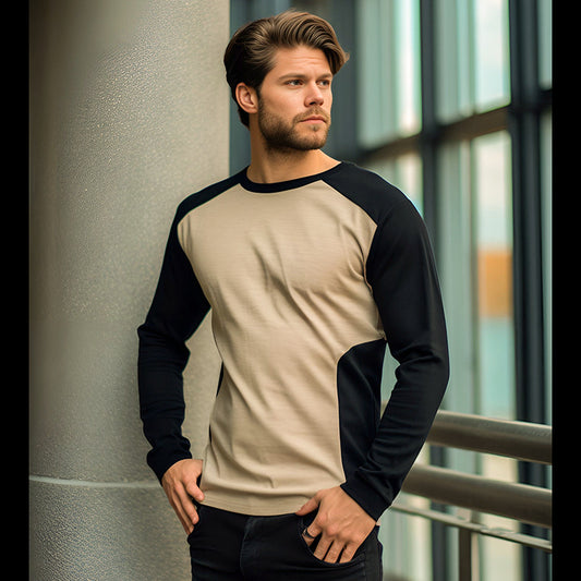 Round Neck  Long Sleeve T-shirt