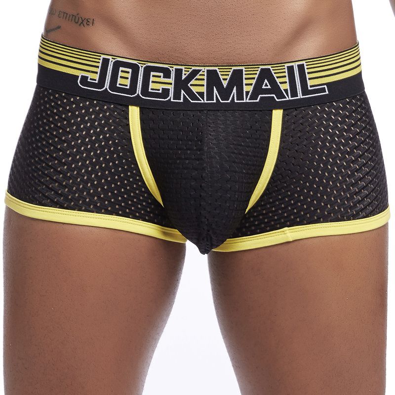 Boxer de ropa interior para hombre Boxers de malla transpirable