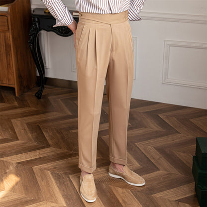 Suit Pants High Waist Straight