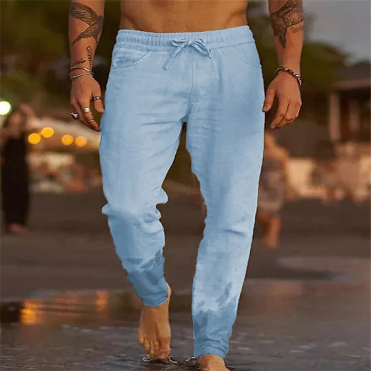 Pantalones de playa sueltos para hombre