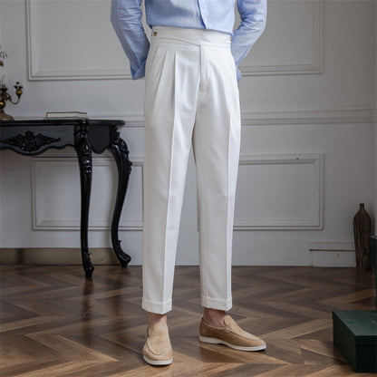 Suit Pants High Waist Straight