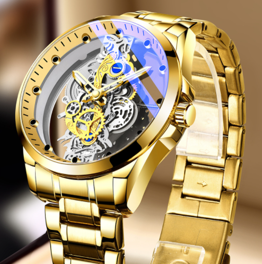 Luxury Skeleton Automatic Quartz Watch