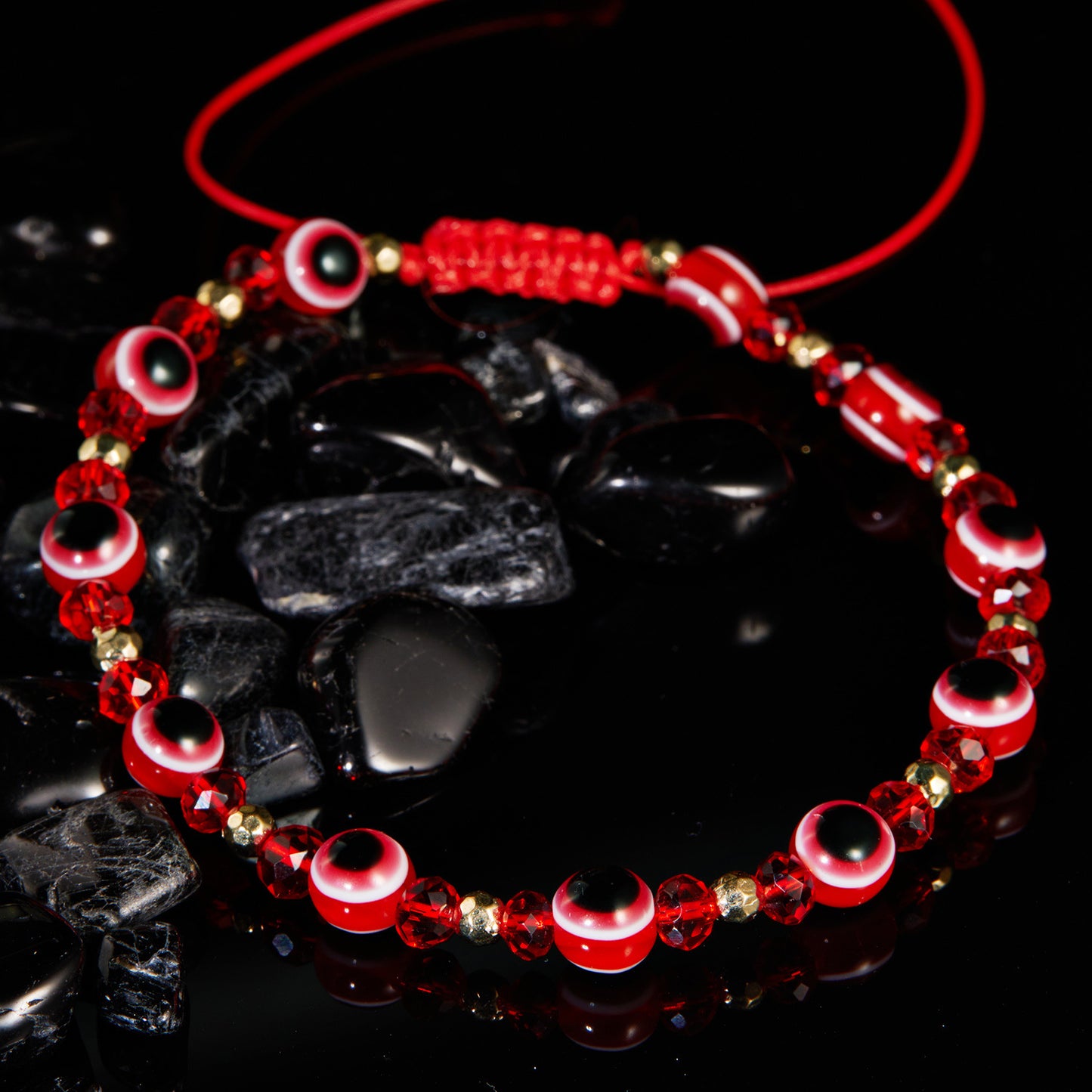 Eye Crystal Bead Bracelet