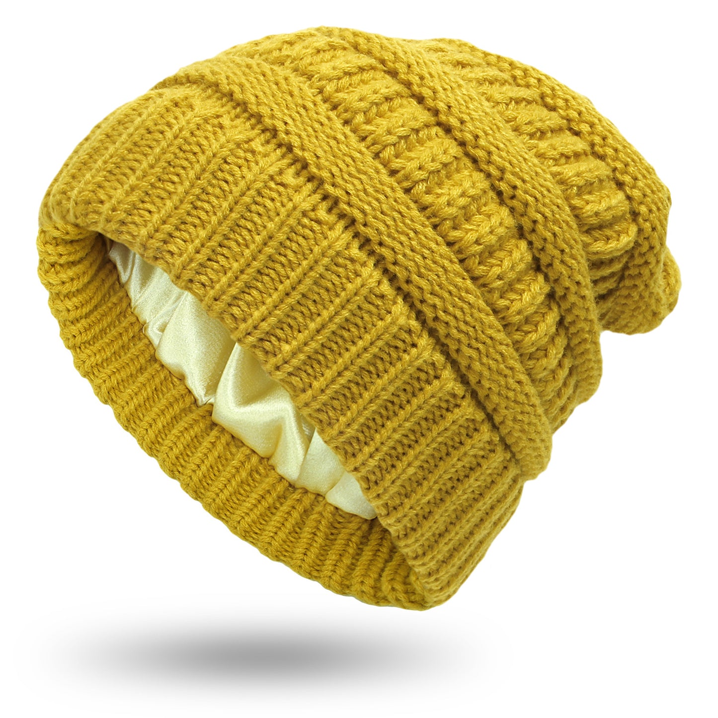 Gorro de lana satinada