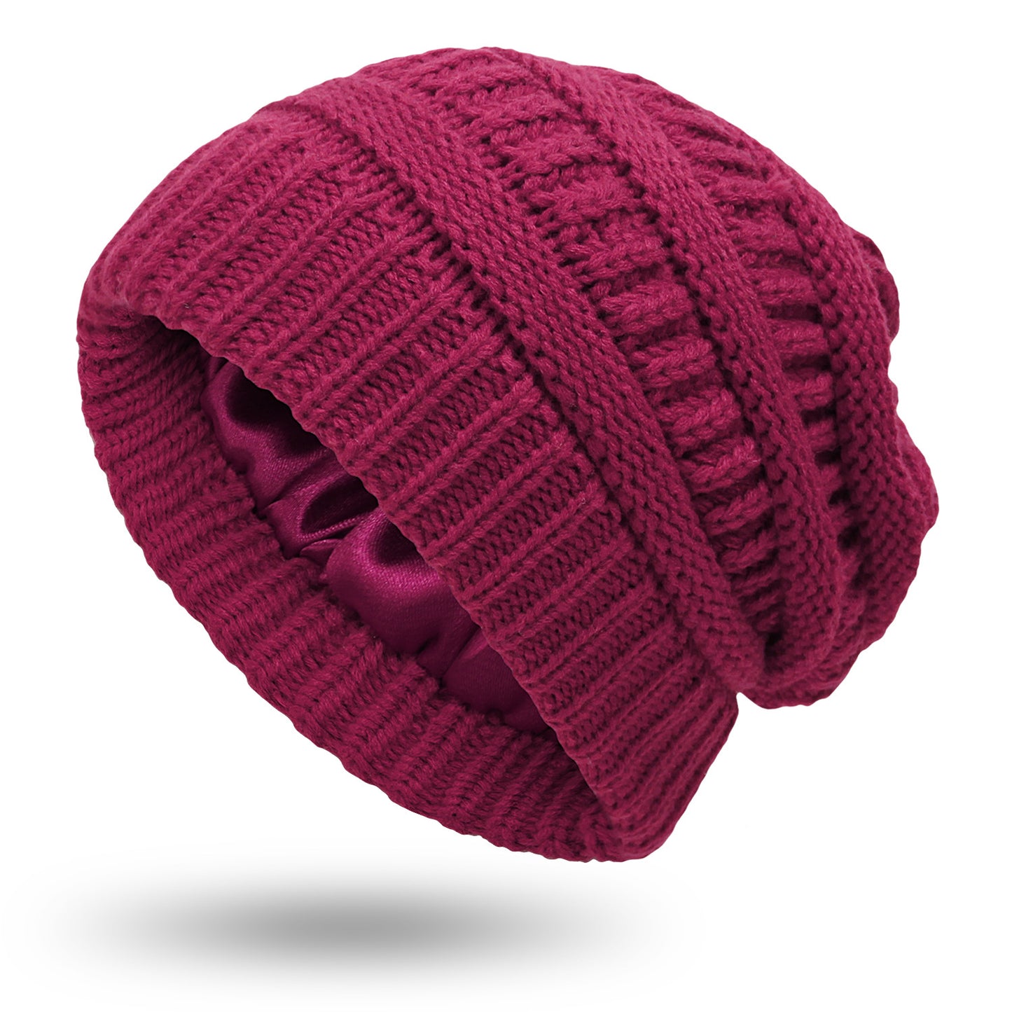 Gorro de lana satinada