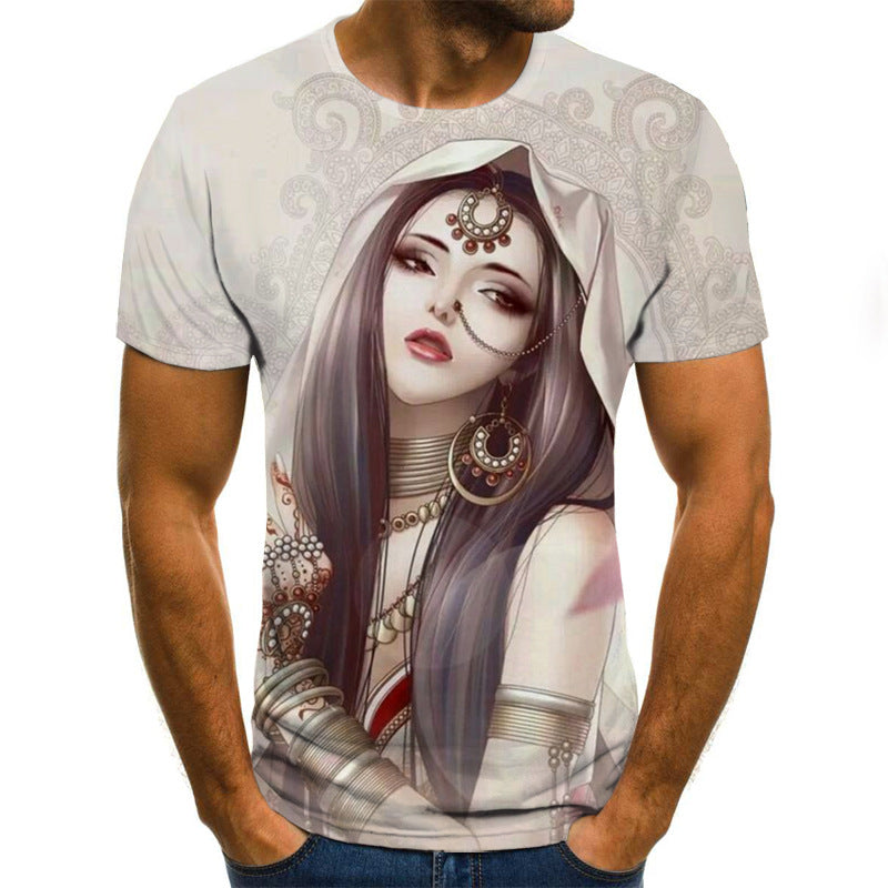 Horror Print Short Sleeve T-Shirts