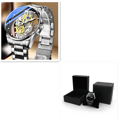 Luxury Skeleton Automatic Quartz Watch